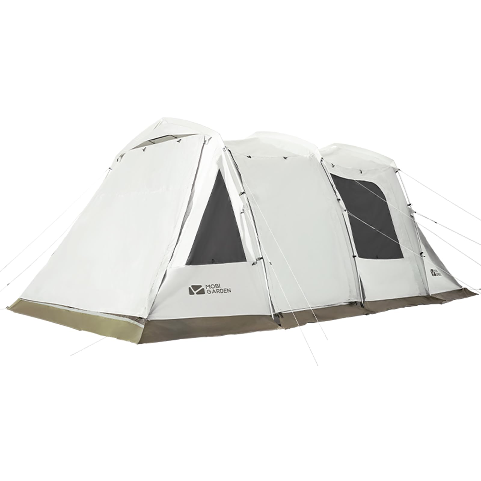 MOBI GARDEN トンネル型テント 2ルーム 4人用 耐水 防風 キャンプ Amazon.co.jp: MOBI GARDEN トンネルテント 2～4人用 耐水圧3000mm